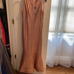 Rose gold beaded dress